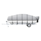 VEVOR Pontoon Boat Cover 800D Waterproof Trailerable 23-24 ft with Storage Bag