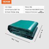 PVC Waterproof Tarp | 16.5 x 29.5 ft Heavy Duty | Green