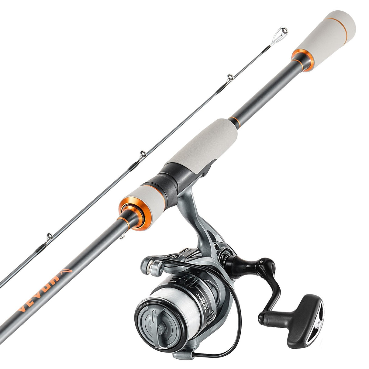 Rod and Fishing Reel Combo, IM6 Fiberglass & Carbon Fibre Spinning Rod and Reel Combo