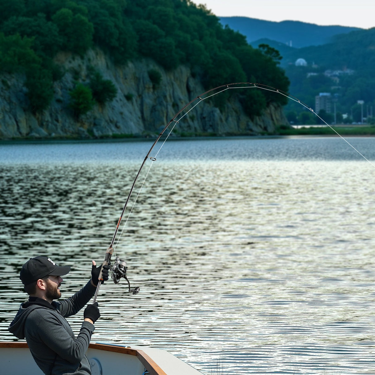 Rod and Fishing Reel Combo, IM6 Fiberglass & Carbon Fibre Spinning Rod and Reel Combo