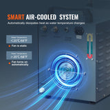 VEVOR Industrial Water Chiller, CW-3000(PRO), 150W Air-Cooled Industrial Water Cooler Cooling System with 12L Water Tank Capacity 18 L/min Max Flow Rate, for Laser Engraving Machine Cooling Machine