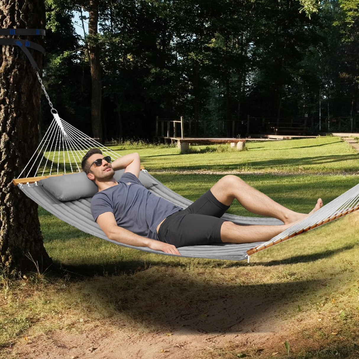 Double Quilted Fabric Hammock | 12 FT | 2 Person