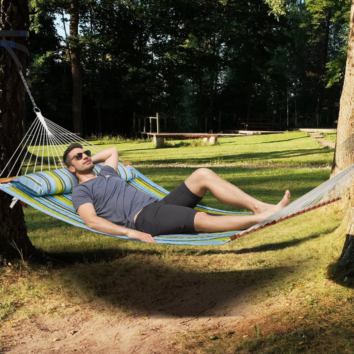 Double Quilted Fabric Hammock | 12 FT | 2 Person