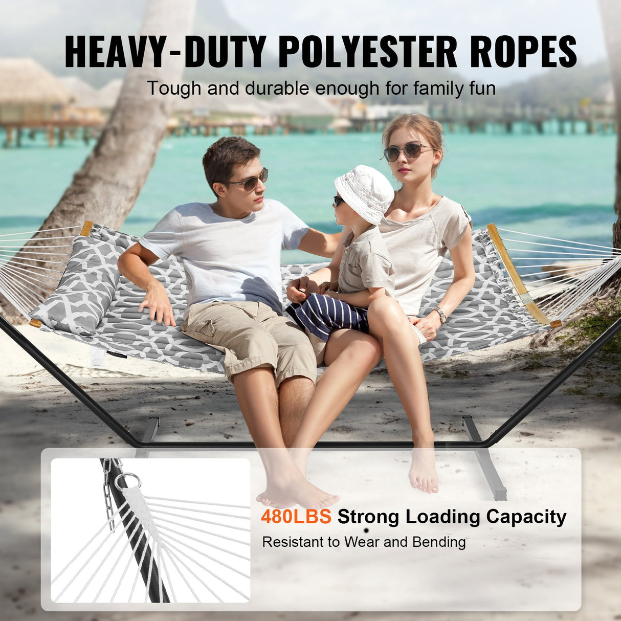 Two Person Hammock with Stand Included