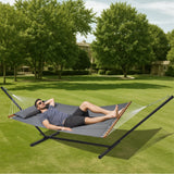 Double Quilted Fabric Hammock | Two Person | Stand included