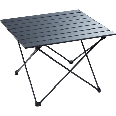 Folding Camping Table with Carry Bag | 22in x 16in | Black