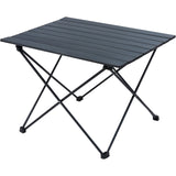 VEVOR Folding Camping Table, Outdoor Portable Side Tables, Lightweight Fold Up Table, Aluminum Alloy Ultra Compact Work Table with Carry Bag, For Cooking, Beach, Picnic, Travel, 22.2x15.9 inch, Black