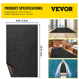 VEVOR Charcoal Black Marine Carpet – 6 ft × 13 ft, indoor/outdoor marine-grade carpet.