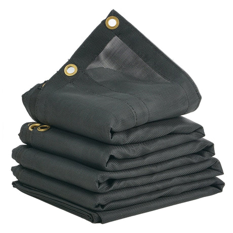 Heavy Duty Mesh Tarp | 5 x 14ft | Black