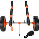 VEVOR Adjustable Kayak Cart Canoe Boat Carrier 450lbs Load with 12'' Solid Tires