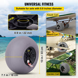 VEVOR Balloon Beach Wheels Replacement Beach Tires 13" TPU 121 LBS Load Capacity