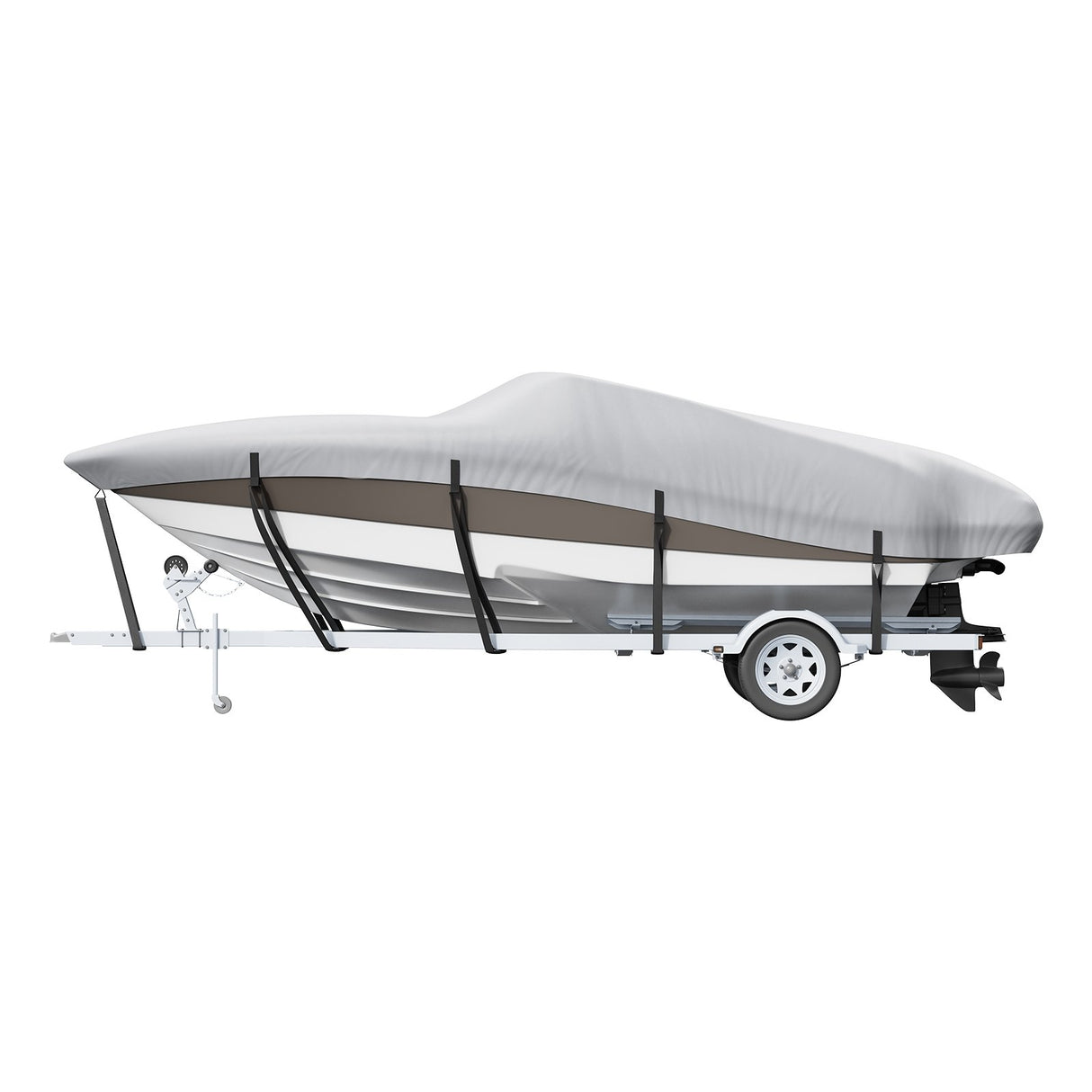 VEVOR Boat Cover 600D Waterproof 20-22 ft Boat Cover V-Hull Tri-Hull Runabout