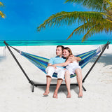 VEVOR Portable Hammock Stand, 450lbs Capacity Steel Hammock Stand for 2 Person, Heavy Duty Adjustable Hooks Hammock Frame Fits 9.5-12.6 ft Hammocks, Space Saving with Carrying Bag for Outdoor or Indoor