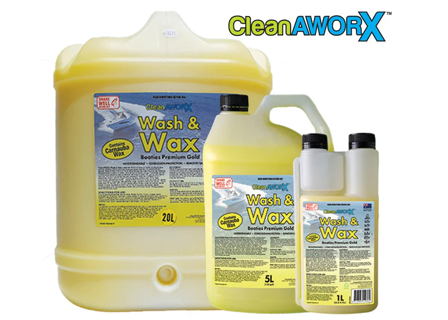 CleanAWORX Boaties Boat Wash and Wax Premium Gold 1 Litre