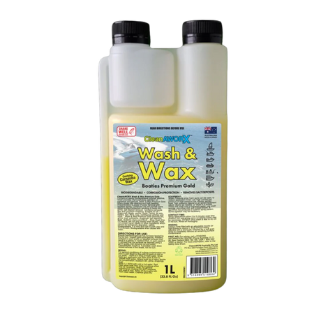 CleanAWORX Boat Wash and Wax Premium Gold 1 Litre
