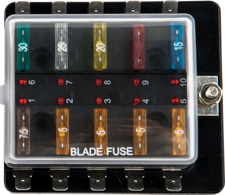 10 Gang Blade Fuse Holder For Marine Use
