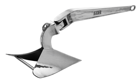 5Kg Polished Stainless Steel Plough Anchor