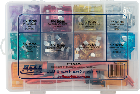 Led Indicator Blade Fuse Service Kit - 242 Pieces