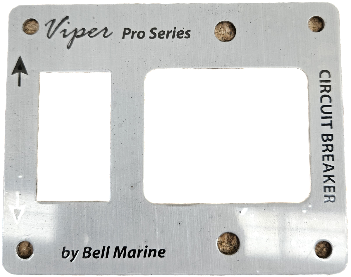 Aluminium Combo Faceplate For Led Switch And Circuit Breaker