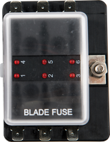 6 Gang Blade Fuse Holder For Marine Use