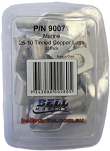 Tinned Copper Lugs 25-10mm - 20 Pack