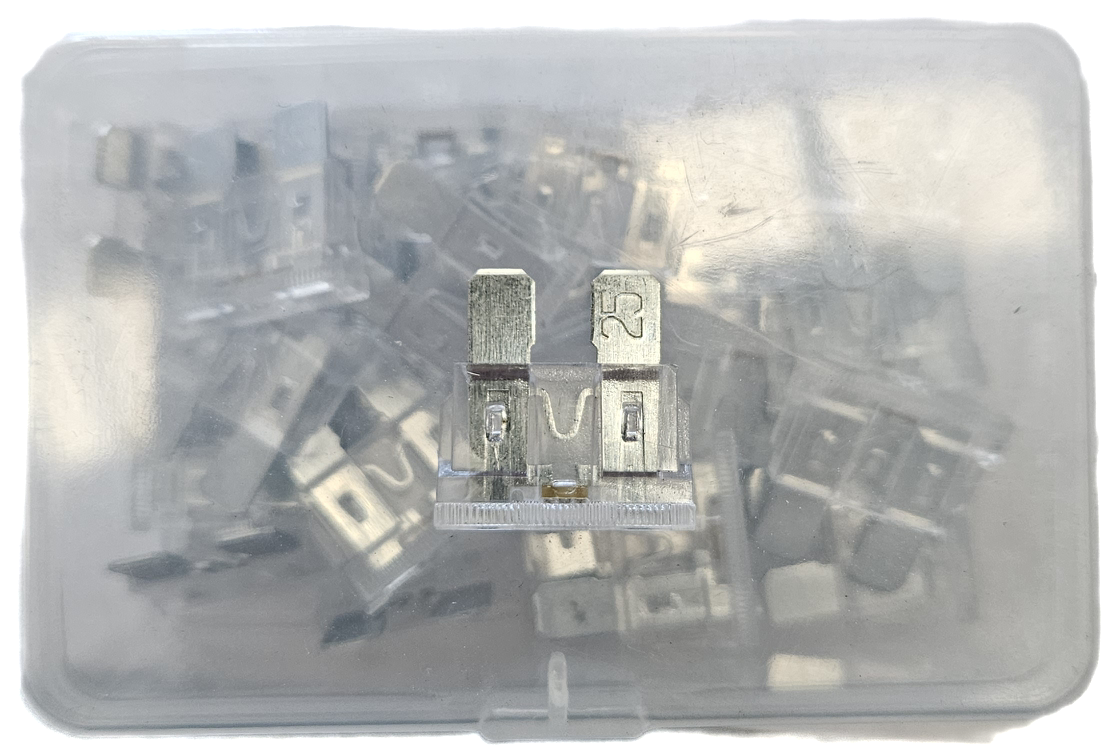 25A Blade Led Fuse Clear - 30 Pack