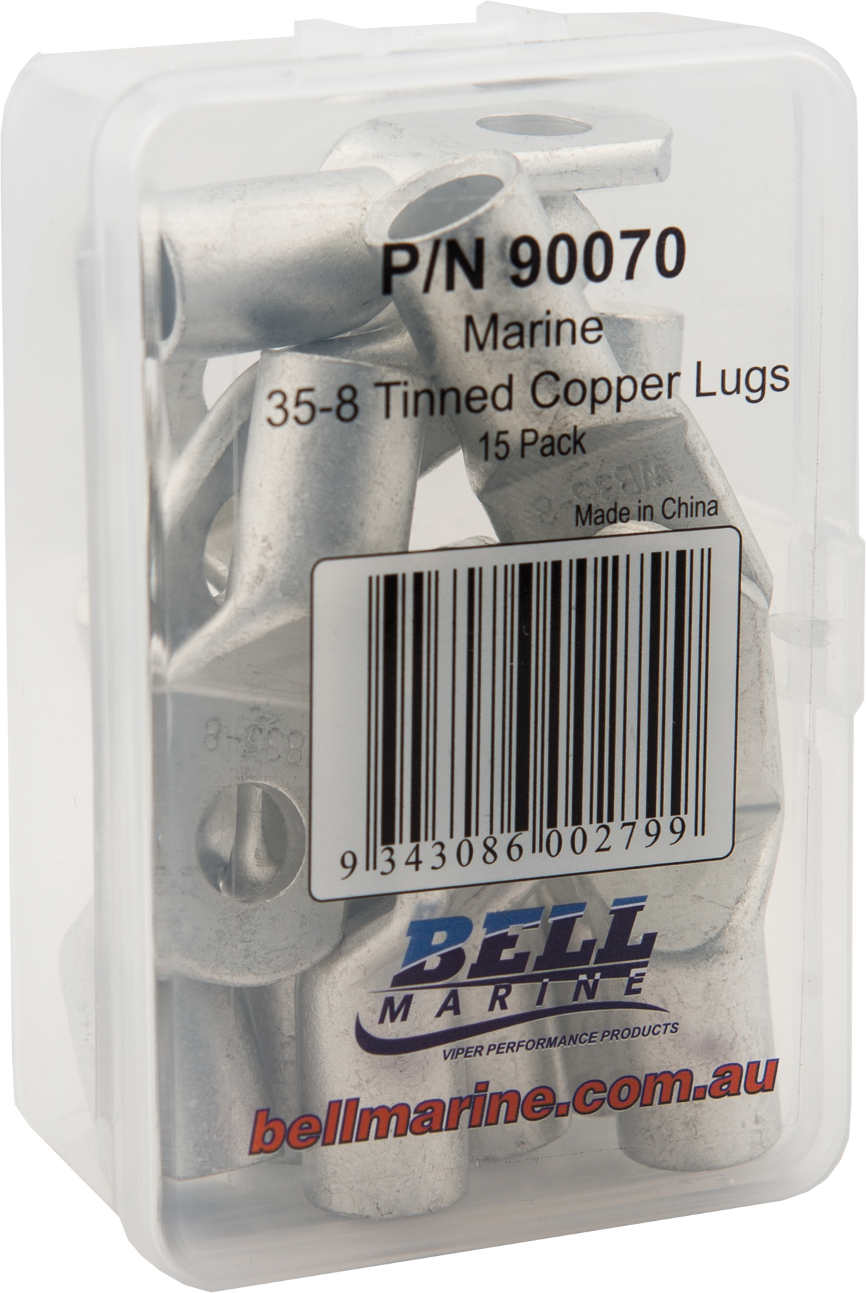 Tinned Copper Lugs 35-8mm - 15 Pack