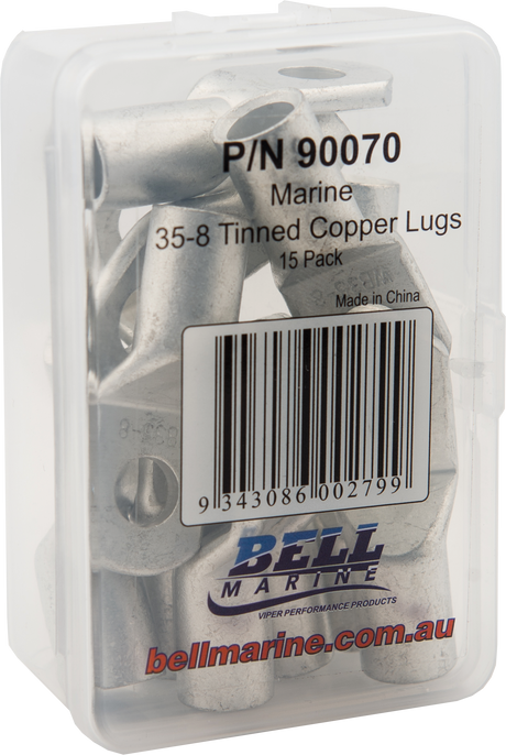 Tinned Copper Lugs 35-8mm - 15 Pack
