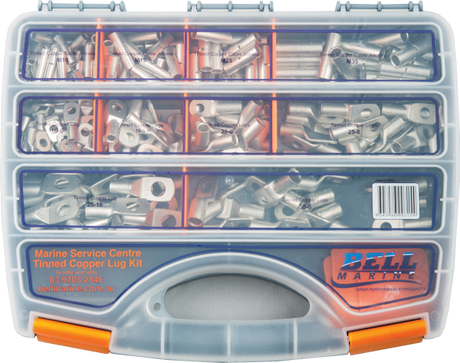 Marine Lug Tinned Copper Lug Service Kit - 225 Pieces