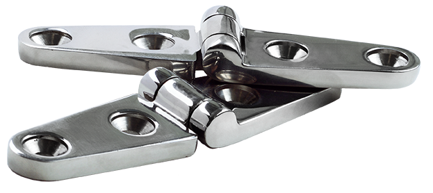 Heavy Duty S/S Polished Hinges 95mm X 25mm Pair