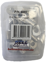 Tinned Copper Lug 25-8mm - 20 Pack