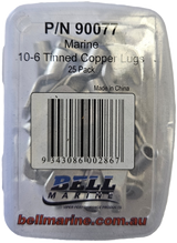Tinned Coppper Lug 10-6mm - 25 Pack