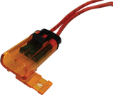 Waterproof Ip67 Orange Transparent Universal Fuse Holder- 30 Amp