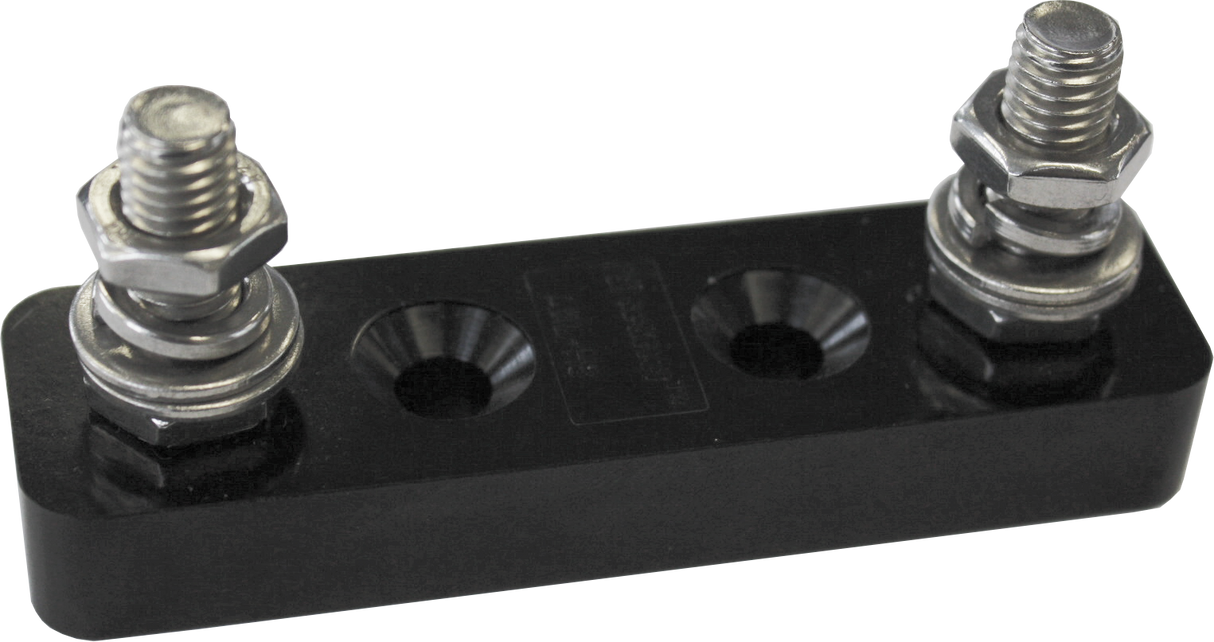 Heavy Duty Dual Terminal Power Stud Busbar Stainless Steel For Marine - 8mm Lugs