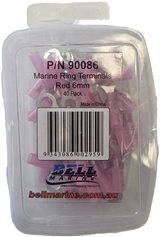 Marine Glue Lined Ring Terminal Red - 6mm - 40 Pack