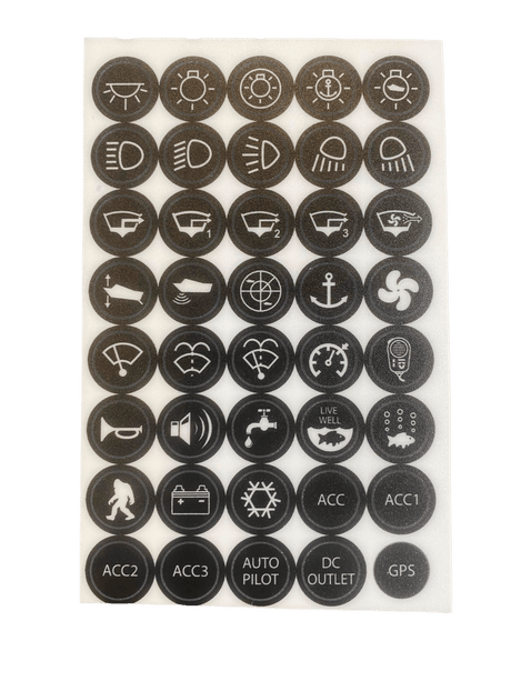 Elite Series 20 amp Switch Sticker Kit