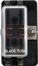4 Gang Blade Fuse Holder For Marine Use