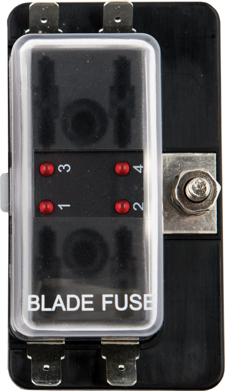 4 Gang Blade Fuse Holder For Marine Use