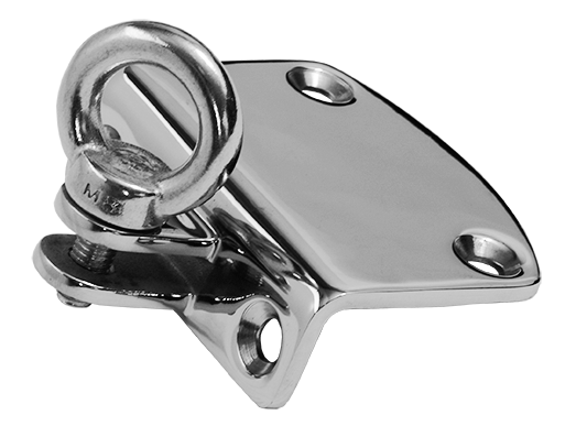 Stainless Steel Mounting Bracket + Eye Bolt 78mm X 60mm