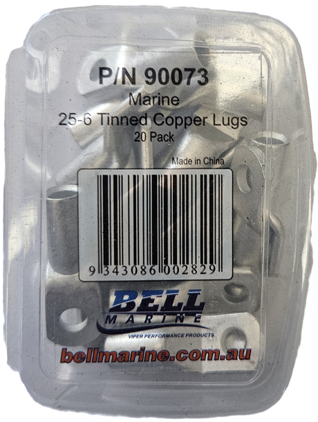 Tinned Copper Lug 25-6mm - 20 Pack