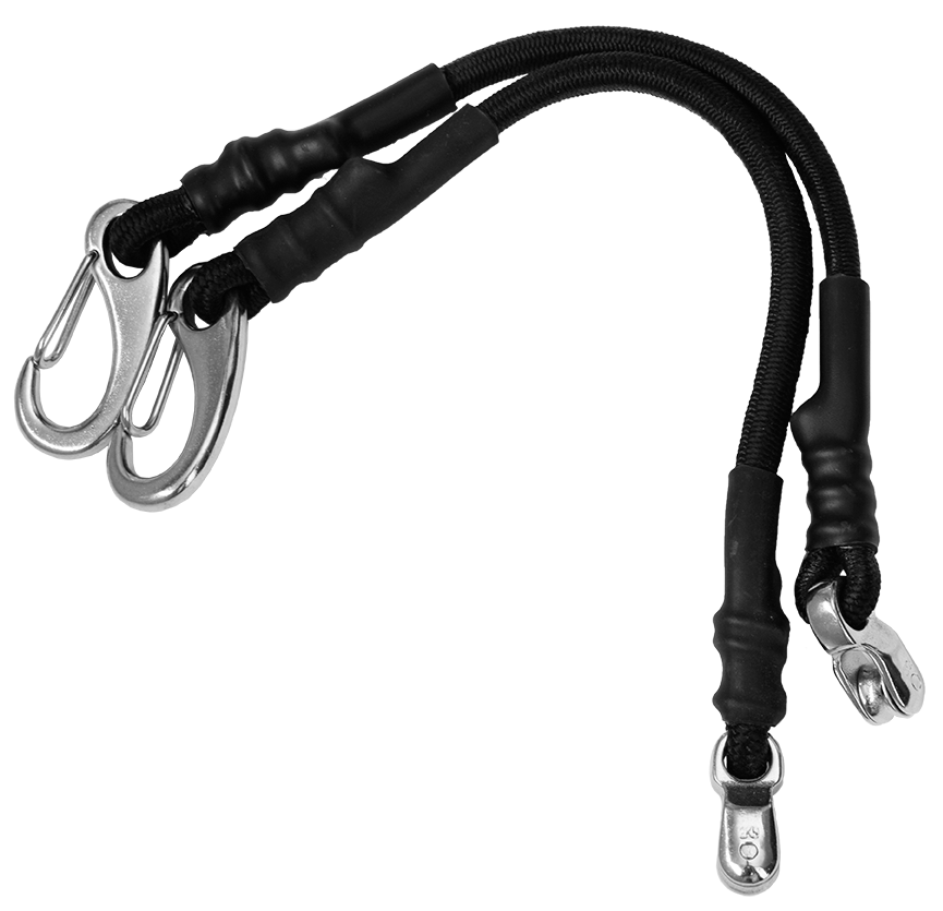 Outrigger Bungie Cords Inc S/S Pulleys And Clips