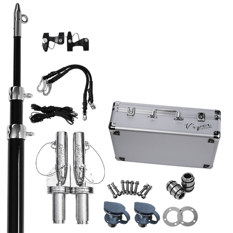 Viper Xtreme Outrigger Bases, 3 Stage Poles & Lines Bundle - Deck Mount