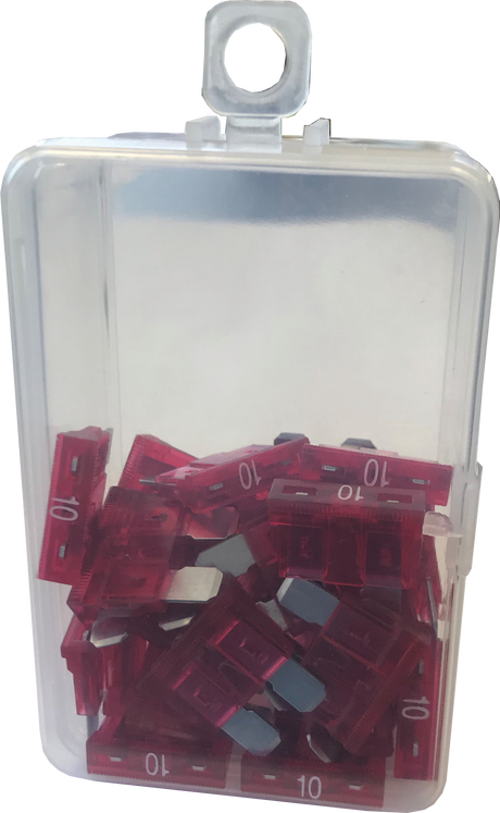 10A Blade Led Fuse Red - 30 Pack