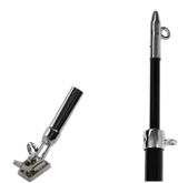 Outrigger Tri Position Bundle Deck Mount For 2 Stage Pole