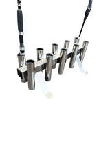 "New" Floor Mount or Mobile 10 Way S/S Rod Rack