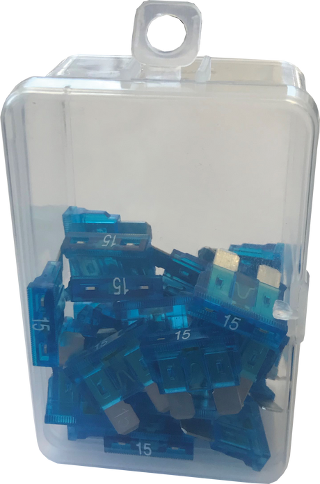 15A Blade Led Fuse Blue - 30 Pack