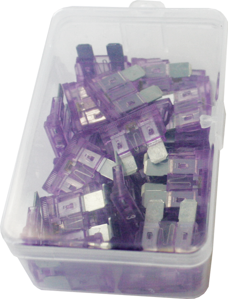 3A Led Indicator Blade Fuse Purple - 30 Pack
