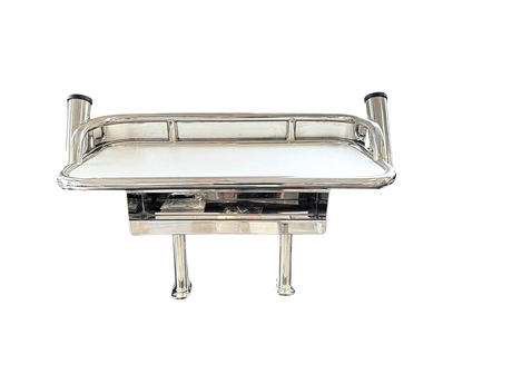 "New" Deluxe Stainless Steel Removable Baitboard Large Inc Legs and Fitting