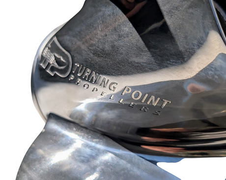 Turning Point Stainless Steel Propeller - Suzuki, Yamaha. Honda, Mercury, Tohatsu 70hp to 140hp 3-Blade 13.75dia x 15p RH
