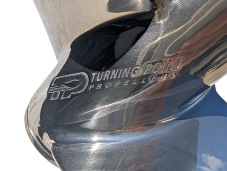 Turning Point Stainless Steel Propeller - Suzuki, Yamaha. Honda, Mercury, Tohatsu 150hp to 300hp 3-Blade 15.6dia x 17p LH